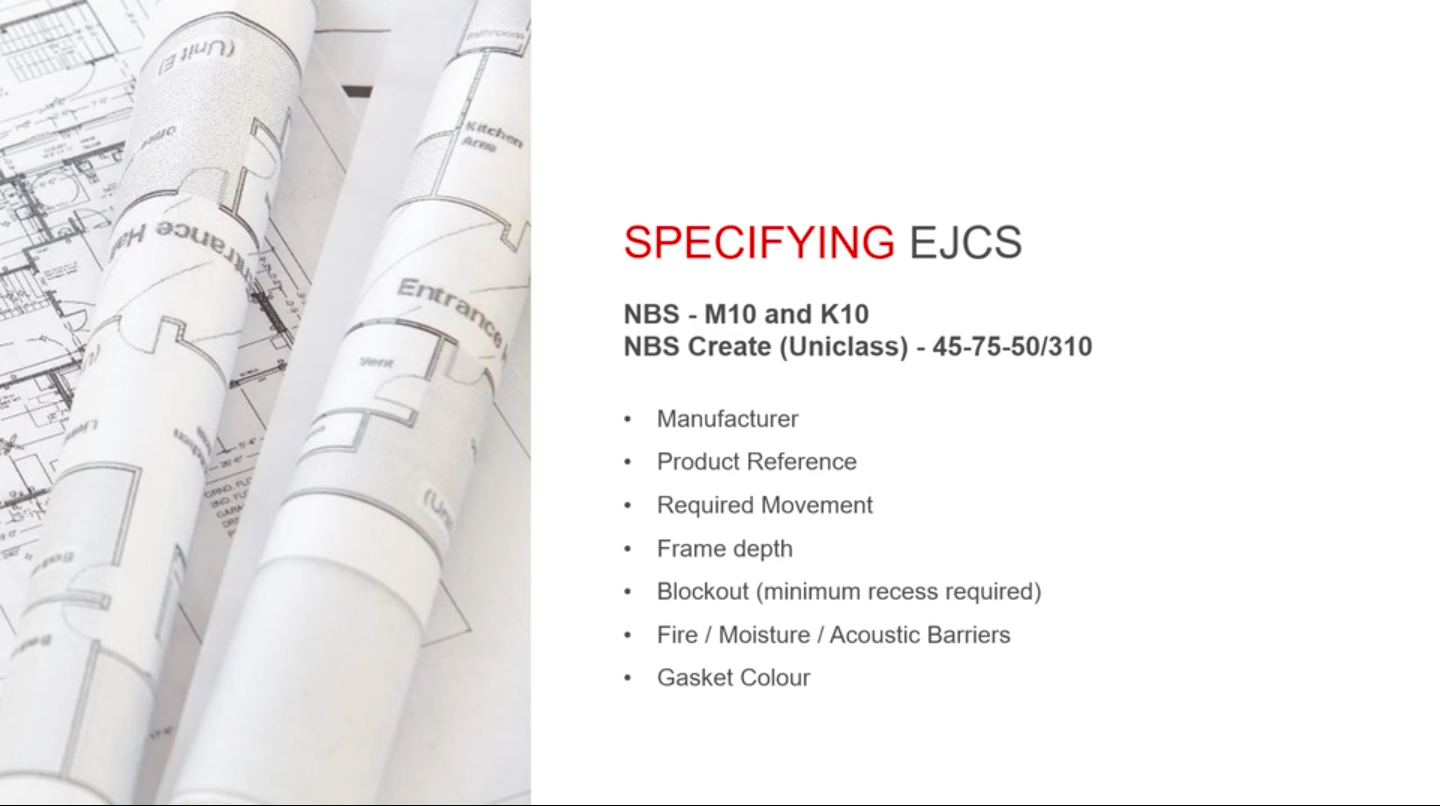 Construction specialties ABCs specifying EJCs
