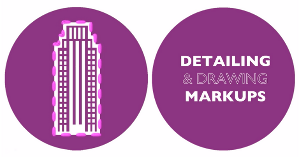 Diagram of detailing and drawing markups