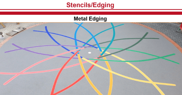 Illustration of how aluminium edging can look