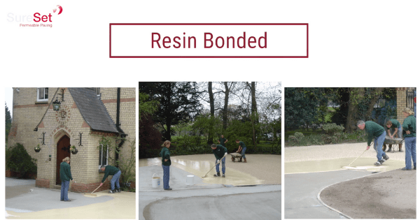 resin bonded paving for pavements